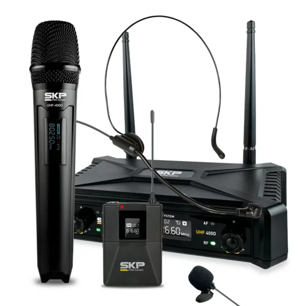 MICROFONO INALAMBRICO UHF 400D SKP