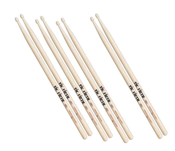 PACK 4 BAQUETAS 5A P5A.3-5A.1 VIC FIRTH